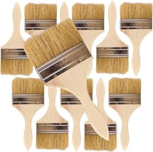 Value 12 Pack of 4&quot; Paint Brushes for Paint Stains Varnishes Glues Gesso... - $9.99