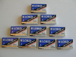 50 LORD Super Stainless Double Edge Razor Blades BLUE - £6.99 GBP