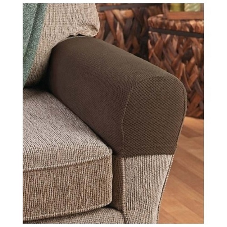 Armrest Covers Stretchy 2 Piece Set Chair or Sofa Arm Protectors Stretch to Fit - $14.99