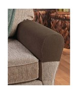 Armrest Covers Stretchy 2 Piece Set Chair or Sofa Arm Protectors Stretch... - £11.78 GBP