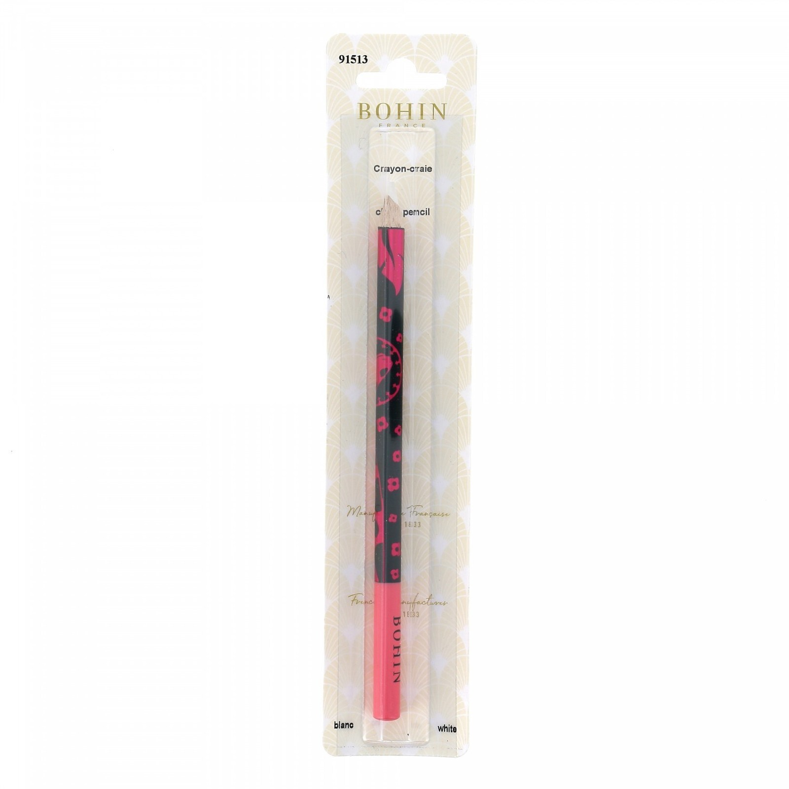 Bohin Benjamin&#39;s Journey Dressmaker&#39;s Fabric Marking Pencil White 91513 - $9.33