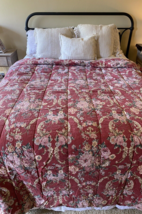 Ralph Lauren Danielle Marseilles Full Queen Comforter Country Red Roses ... - £148.75 GBP