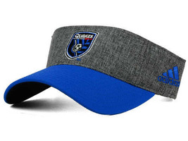 Adidas MLS Team Soccer Club Visor Adjustable One Size San Jose Quakes - £19.29 GBP