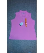 Greg Norman Essentials SOLID PINK Womens Golf Polo Sz XL - £19.71 GBP