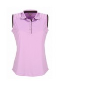 Greg Norman Essentials SOLID LIGHT PURPLE Womens Golf Polo Sz M - £19.75 GBP