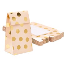 24 Pack Pastel Gold And Pink Favor Bags For Baby Shower, 5.5X8.6X3 In - £26.28 GBP