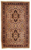 Hand made vintage Pakistani Lahore rug 3,1&#39; x 5&#39; ( 95cm x 154cm ) 1970s - 1C350 - £677.24 GBP