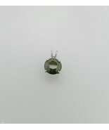 1.50ctw Round Fancy Dark Irradiated Green Diamond Pendant 14K Solid Whit... - $618.07 CAD