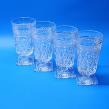 Imperial Glass Cape Cod Beverage Glasses Square Footed, 6 Inch - FREE SHIPPING - £25.00 GBP
