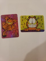 Vintage 1990s y2k Garfield Vending Prism Machine Stickers Complete Set Of 2 - £10.29 GBP