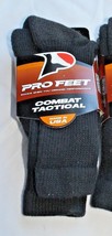 Pair Of ~Pro Feet Mens Sz Med 9-11 COMBAT/TACTICAL Black Socks Nwt - £5.31 GBP