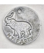 Republican Democrat Elephant  Donkey 2 Sided Holed Token Pendant Charm V... - $27.31