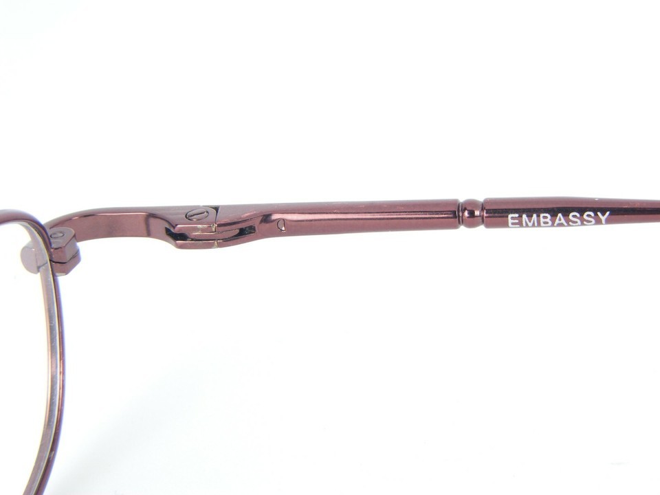 NEW Spec Tech EMBASSY BURGUNDY EYEGLASSES GLASSES METAL FRAME 47-19-135mm Item image 8