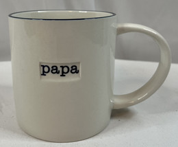 Harry and David &quot;papa&quot; White and Blue 16 oz Coffee Mug - $14.03