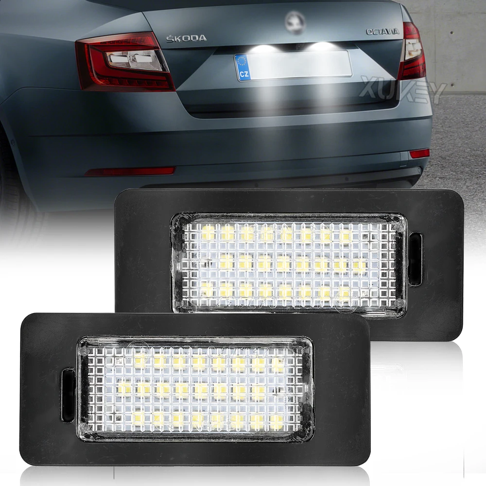 LED License Plate Lights for SKODA Octavia 3 Superb B6 Rapid Yeti Fabia - Canb - $14.52
