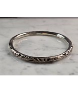 Womens Vintage Estate Sterling Silver Bangle Bracelet 6.8g #E3893 - €38,81 EUR