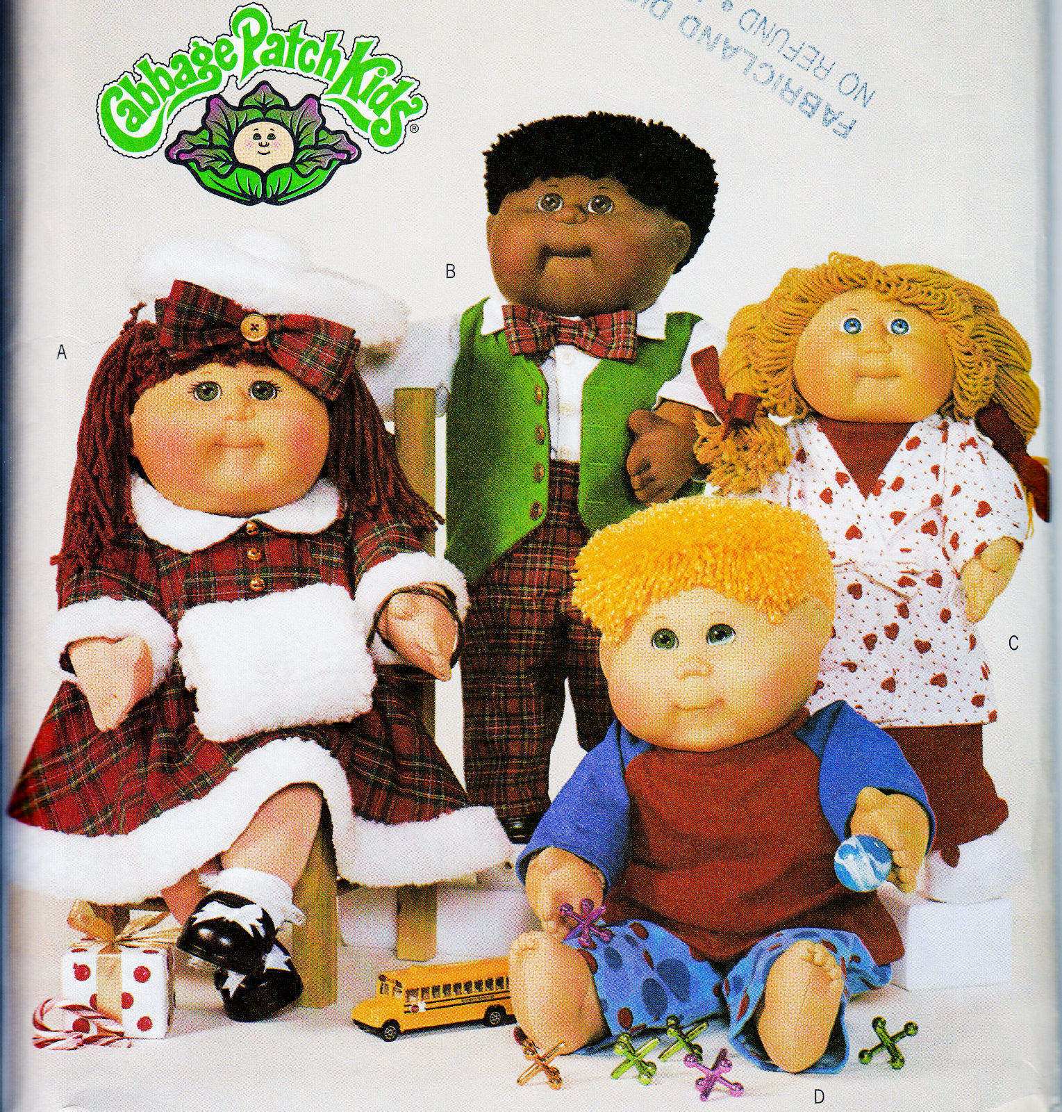 CABBAGE PATCH KID DOLL PATTERN BOY- GIRL OUTFITS CPK OOP UNCUT BUTTERICK 4045 - $18.98