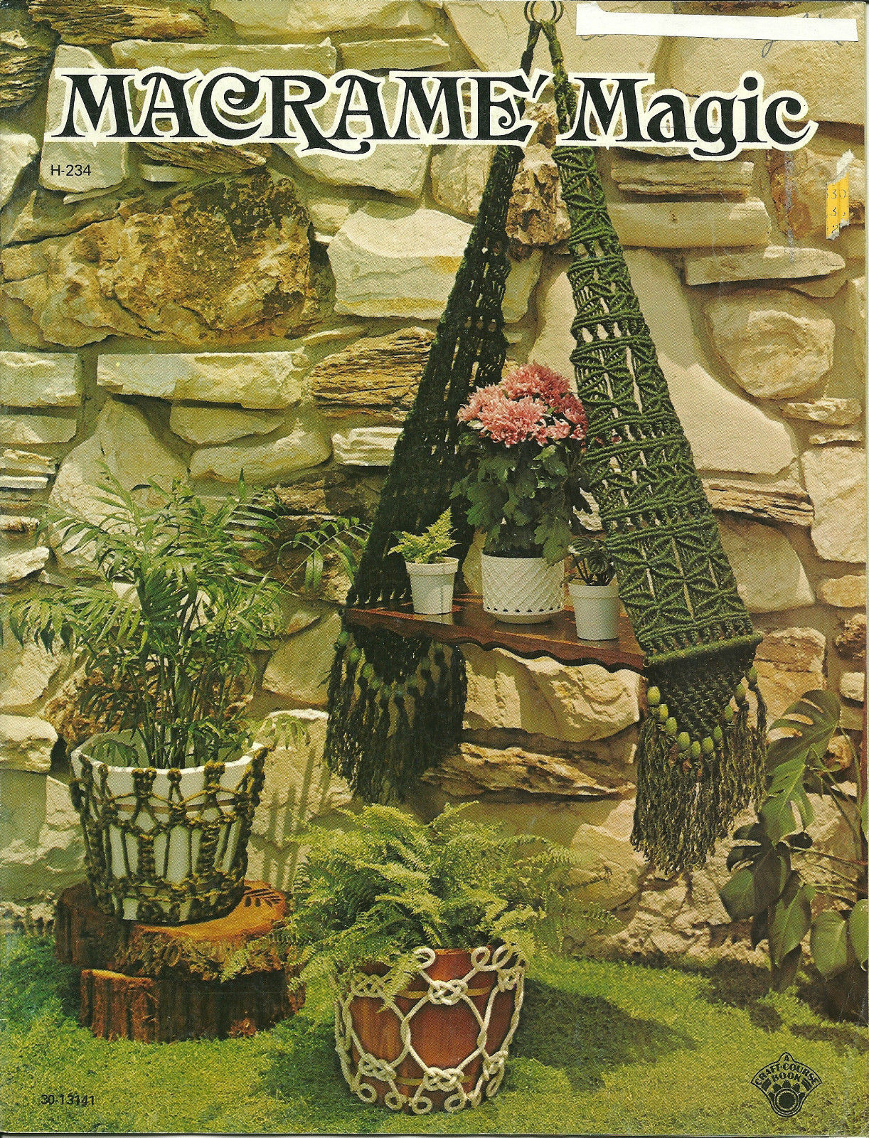 Macrame Magic Booklet H-234 Craft Course Angel Wall Hanging Shelf Planter Lamp - $6.99