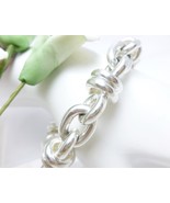 Arte d&#39;Argento Sterling Bold Fancy Link Bracelet Small Wrist 6-1/2&quot; - €77,84 EUR