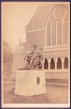 John Harvard Statue Cabinet Photo - Cambridge, MA - £14.02 GBP