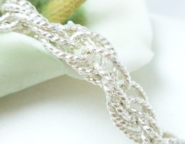 Sterling Silver Brillianza 7&quot; Twisted Rope Bracelet 9.2g - $59.00