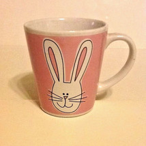 Rabbit Face Porcelain Mug Pink &amp; White 8oz - $7.42