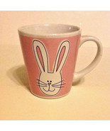 Rabbit Face Porcelain Mug Pink &amp; White 8oz - $10.17 CAD