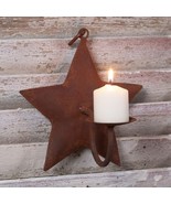 Rusty tin Star wall Candle Holders in - 2 - $30.86 CAD
