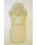 Irish Porcelain Cream Milkmaid Pitcher Belleek Signed - $54.99