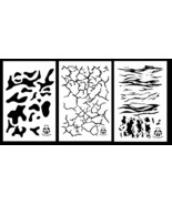 3Pack! Spray Paint Camouflage Stencils 14&quot; - Multicam Cracked Earth Tige... - $19.19 CAD
