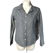Covington Button Up Collared Shirt ~ Sz PS ~ Gray Stripe ~ Long Sleeve - £10.58 GBP