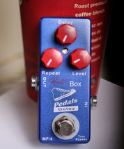 Hot Box MP/6 Analog Delay 450ms Guitar Effect Stomp Pedal True Bypass Deep Blue - £28.41 GBP