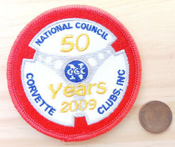 Corvette Patch-National Council Corvette Clubs, Inc-50 Years 2009-Chevro... - $23.36