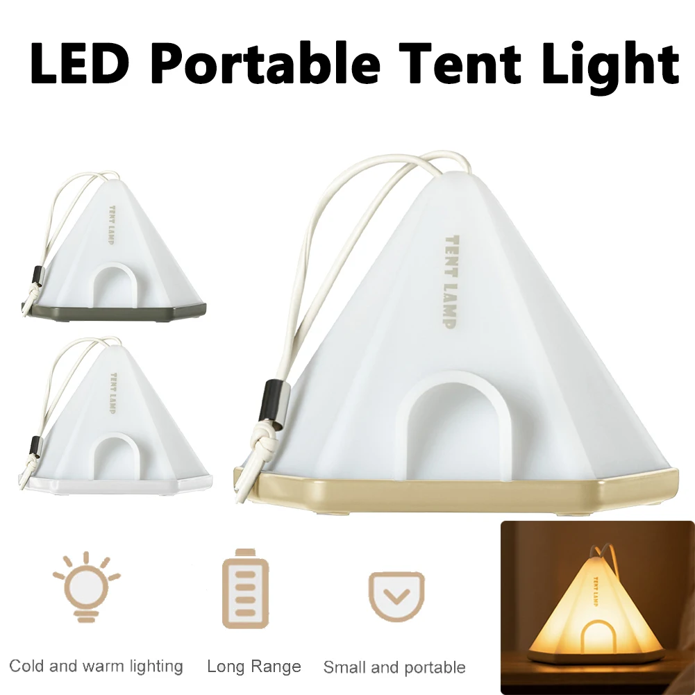 LED Camping Lantern Waterproof USB Charging Emergency Table Lamp 1200Mah Battery - £15.50 GBP+