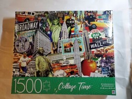 New Collage Time Best of NYC 1500 Piece Jigsaw Puzzle 32&quot; x 24&quot; (USA SHI... - $28.69