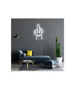 Middle Finger Art | LED Neon Sign, Neon Sign Custom, Home Decor, Gift Ne... - £31.45 GBP+
