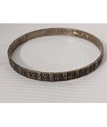 Danecraft Sterling Silver 925 Fleur de lis Pattern Bangle Bracelet - $1,440.95 MXN