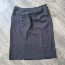 ALLISON TAYLOR Women&#39;s Size 10 Black Double Slit Back Career Pencil Skirt - £8.69 GBP