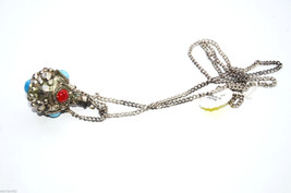 vintage pendant necklace india silver - £15.57 GBP