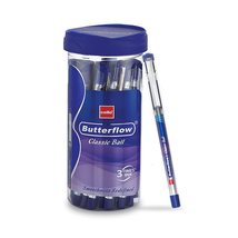 Cello Butterflow Classic Ball Pen Set | Pack of 20 Ball Pens | 20 Blue I... - $13.85+