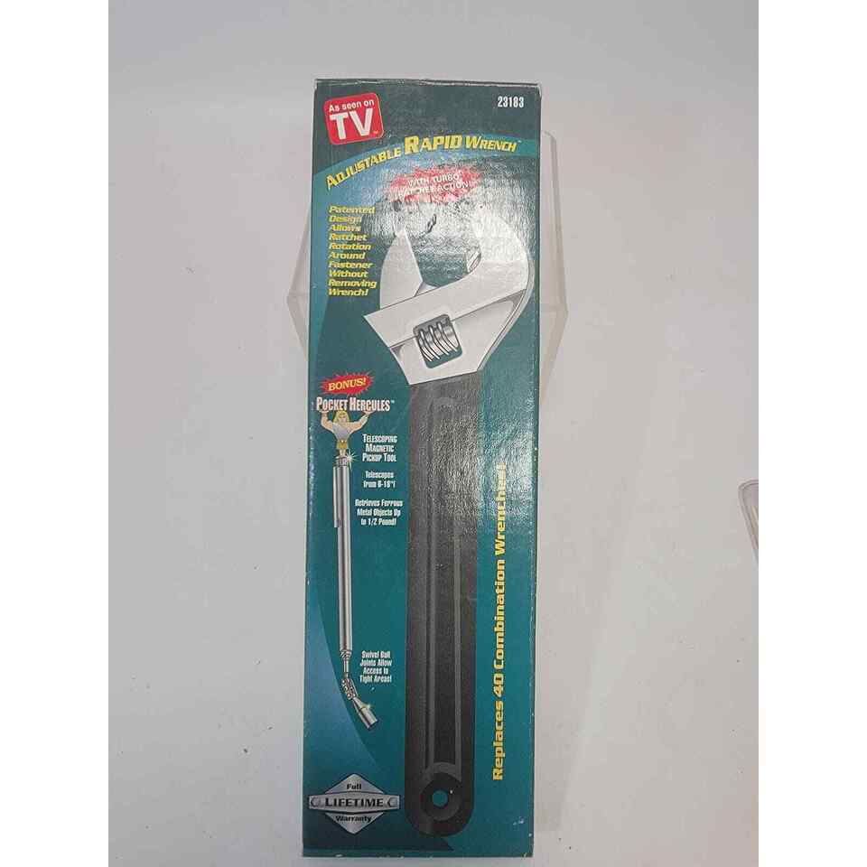 Adjustable Rapid Wrench #23183, Extra Wide Mouth Jaw, New 10&quot; As Seen On TV - $11.89