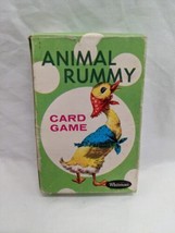 Vintage 1960s Whitman Animal Rummy Card Game Complete - £46.59 GBP