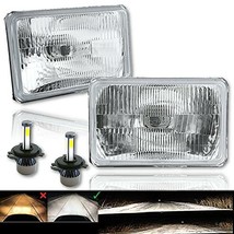 Octane Lighting 4X6 6k 4000 Lumens LED Stock Glass/Metal Headlight H4 Li... - £77.83 GBP