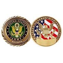 US Army  Retired Challenge Coin - £14.80 GBP