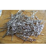 120x 33mm Chrome Chandelier Parts Lamp Crystal Prism Bead Connector Pins... - £3.72 GBP