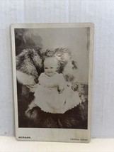 Vintage Cabinet Card Baby on fur Blanket by Morgan in Cripple Creek, Colorado - £14.20 GBP