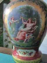 ROYAL VIENNA COVERED URN PICTURAL FRAGONARD HAND PAINTED  - £277.64 GBP