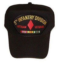 Us Army Fifth 5TH Infantry Division Mechanized Vietnam Veteran Hat W/ Ribbons - £14.38 GBP