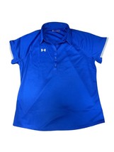 Under Armour UA Rival HeatGear Loose Fit Polo Shirt Women&#39;s Blue XL TG 1... - £19.97 GBP