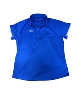 Under Armour UA Rival HeatGear Loose Fit Polo Shirt Women&#39;s Blue XL TG 1... - £20.02 GBP